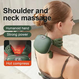Neck and Shoulder Massager with Heat – Shiatsu Deep Tissue Kneading Massage Pillow for Neck Pain, Back Pain & Muscle Relief